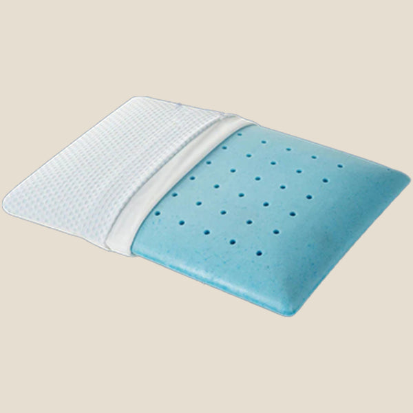 Gel Memory Foam Pillow, Breathable Fabric, Washable, Bamboo Fiber Pillowcase, Contour Support